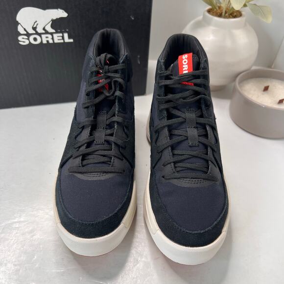 Sorel Ona 503 Mid Lace Up Sneaker Black Jet NL4856-010 Women's 6.5 NWB - Picture 5 of 10